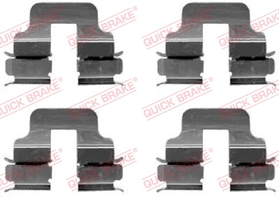 QUICK BRAKE 109-1247 Kit accessori, Pastiglia freno