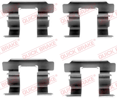 QUICK BRAKE 109-1251 Kit accessori, Pastiglia freno-Kit accessori, Pastiglia freno-Ricambi Euro