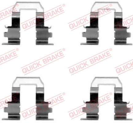 QUICK BRAKE 109-1255 Kit accessori, Pastiglia freno-Kit accessori, Pastiglia freno-Ricambi Euro