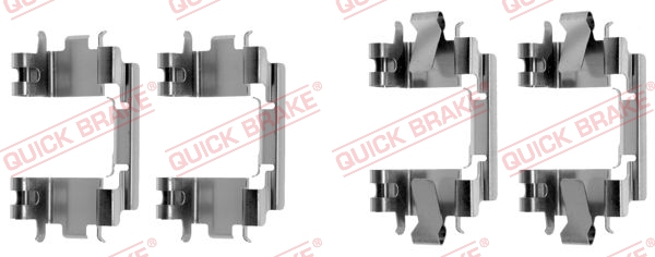 QUICK BRAKE 109-1257 Kit accessori, Pastiglia freno-Kit accessori, Pastiglia freno-Ricambi Euro