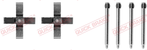 QUICK BRAKE 109-1266 Kit accessori, Pastiglia freno-Kit accessori, Pastiglia freno-Ricambi Euro