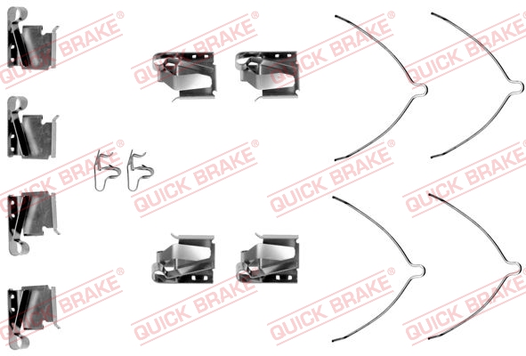 QUICK BRAKE 109-1268 Kit accessori, Pastiglia freno