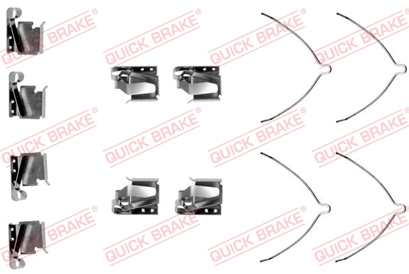 QUICK BRAKE 109-1269 Kit accessori, Pastiglia freno