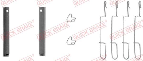 QUICK BRAKE 109-1280 Kit accessori, Pastiglia freno-Kit accessori, Pastiglia freno-Ricambi Euro