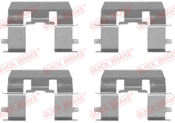 QUICK BRAKE 109-1281 Kit accessori, Pastiglia freno-Kit accessori, Pastiglia freno-Ricambi Euro