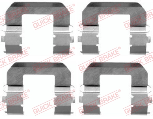 QUICK BRAKE 109-1617 Kit accessori, Pastiglia freno-Kit accessori, Pastiglia freno-Ricambi Euro