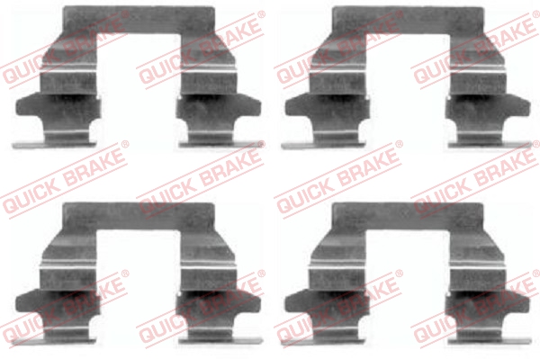 QUICK BRAKE 109-1625 Kit accessori, Pastiglia freno-Kit accessori, Pastiglia freno-Ricambi Euro