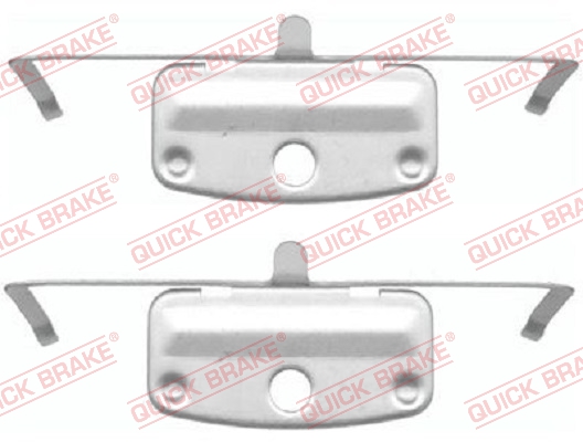 QUICK BRAKE 109-1644 Kit accessori, Pastiglia freno-Kit accessori, Pastiglia freno-Ricambi Euro