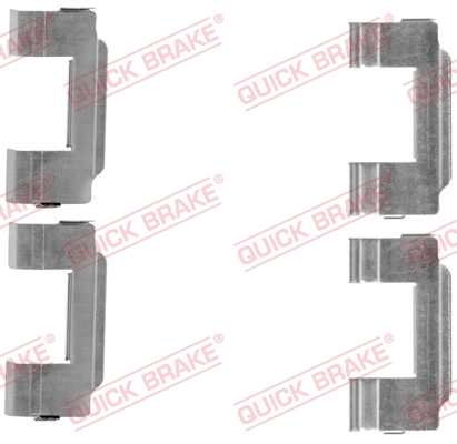 QUICK BRAKE 109-1646 Kit accessori, Pastiglia freno