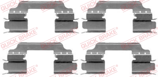 QUICK BRAKE 109-1649 Kit accessori, Pastiglia freno