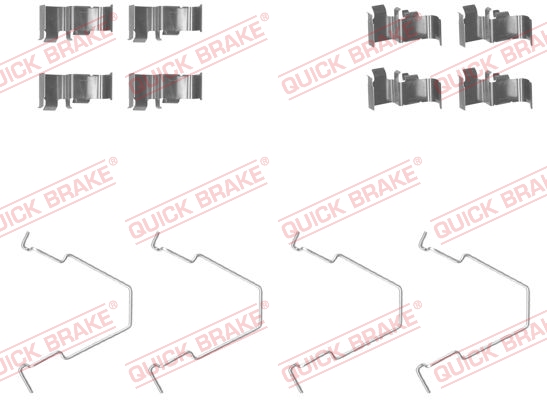 QUICK BRAKE 109-1652 Kit accessori, Pastiglia freno-Kit accessori, Pastiglia freno-Ricambi Euro