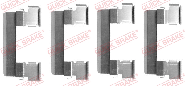 QUICK BRAKE 109-1655 Kit accessori, Pastiglia freno