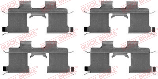 QUICK BRAKE 109-1667 Kit accessori, Pastiglia freno