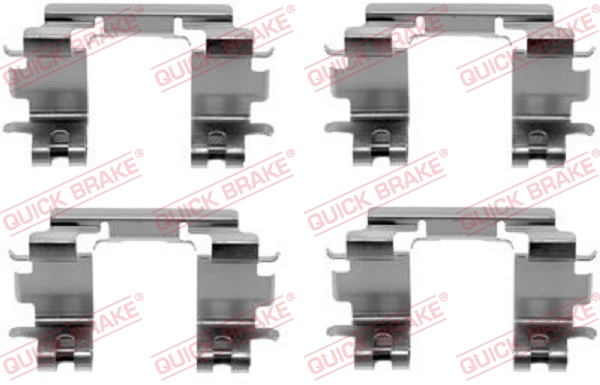 QUICK BRAKE 109-1670 Kit accessori, Pastiglia freno-Kit accessori, Pastiglia freno-Ricambi Euro