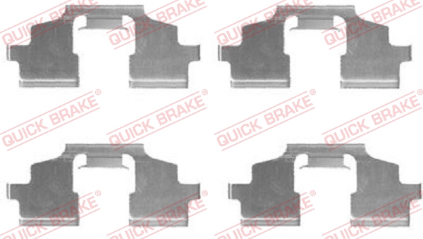 QUICK BRAKE 109-1675 Kit accessori, Pastiglia freno