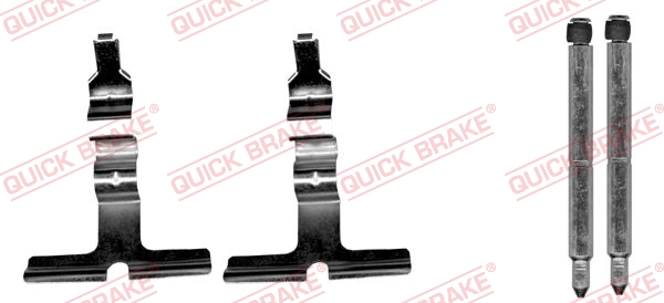 QUICK BRAKE 109-1676 Kit accessori, Pastiglia freno-Kit accessori, Pastiglia freno-Ricambi Euro