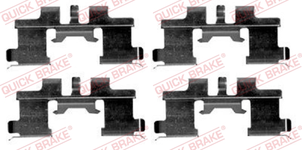 QUICK BRAKE 109-1677 Kit accessori, Pastiglia freno-Kit accessori, Pastiglia freno-Ricambi Euro