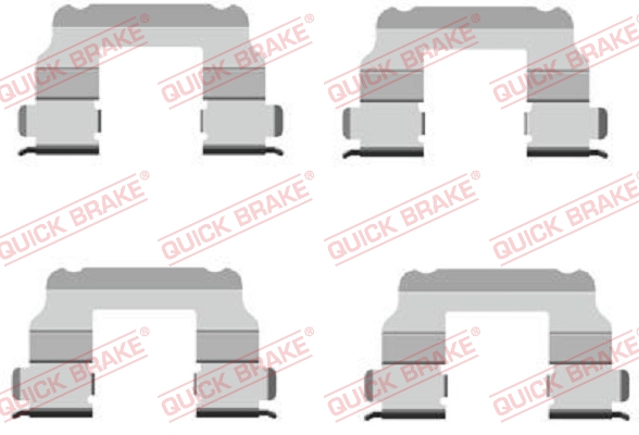 QUICK BRAKE 109-1689 Kit accessori, Pastiglia freno-Kit accessori, Pastiglia freno-Ricambi Euro