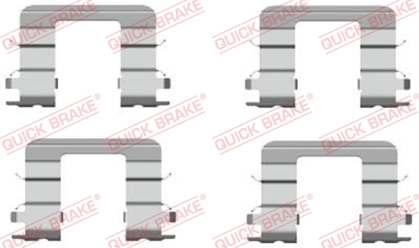 QUICK BRAKE 109-1696 Kit accessori, Pastiglia freno