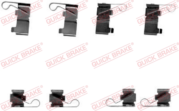 QUICK BRAKE 109-1699 Kit accessori, Pastiglia freno-Kit accessori, Pastiglia freno-Ricambi Euro