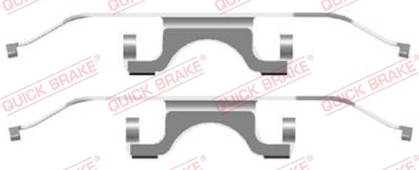 QUICK BRAKE 109-1702 Kit accessori, Pastiglia freno