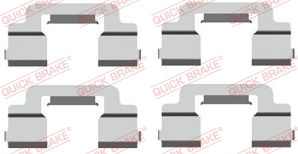 QUICK BRAKE 109-1703 Kit accessori, Pastiglia freno