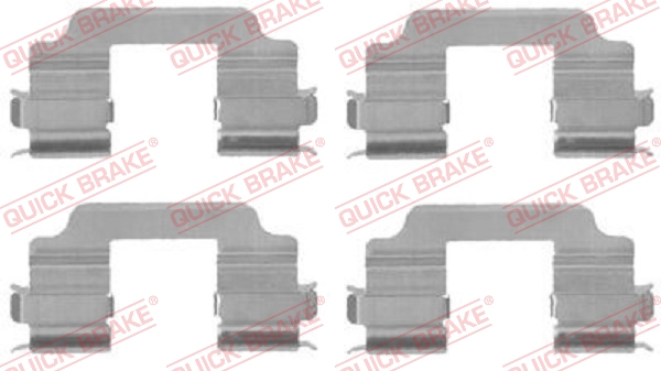 QUICK BRAKE 109-1709 Kit accessori, Pastiglia freno