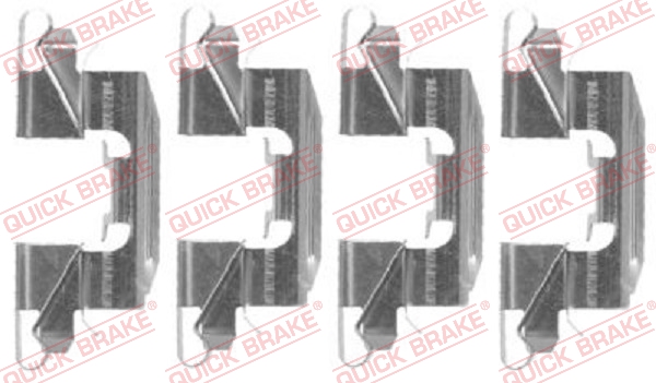 QUICK BRAKE 109-1720 Kit accessori, Pastiglia freno