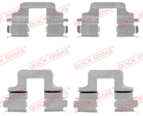 QUICK BRAKE 109-1731 Kit accessori, Pastiglia freno