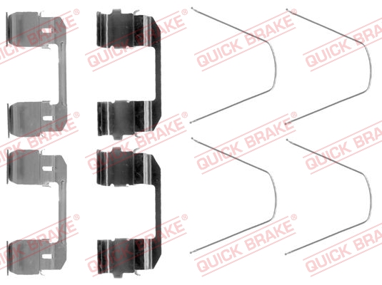 QUICK BRAKE 109-1743 Kit accessori, Pastiglia freno-Kit accessori, Pastiglia freno-Ricambi Euro