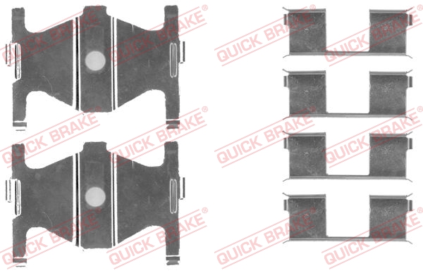 QUICK BRAKE 109-1754 Kit accessori, Pastiglia freno