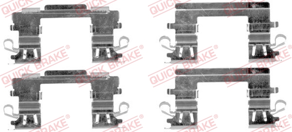 QUICK BRAKE 109-1757 Kit accessori, Pastiglia freno