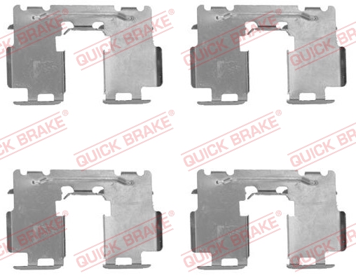 QUICK BRAKE 109-1760 Kit accessori, Pastiglia freno-Kit accessori, Pastiglia freno-Ricambi Euro