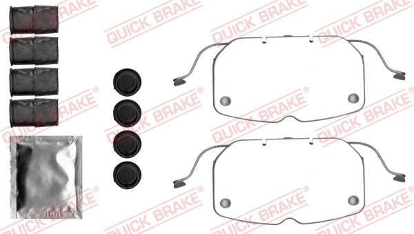 QUICK BRAKE 109-1792 Kit accessori, Pastiglia freno-Kit accessori, Pastiglia freno-Ricambi Euro