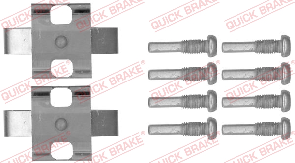 QUICK BRAKE 109-1802 Kit accessori, Pastiglia freno