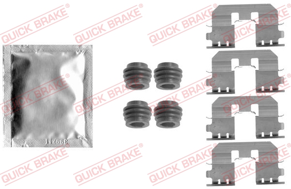 QUICK BRAKE 109-1810 Kit accessori, Pastiglia freno