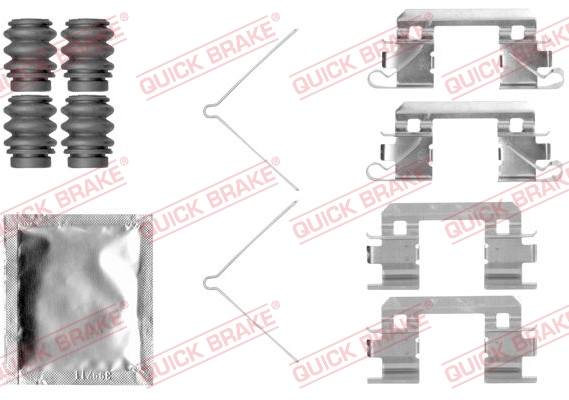 QUICK BRAKE 109-1811 Kit accessori, Pastiglia freno-Kit accessori, Pastiglia freno-Ricambi Euro