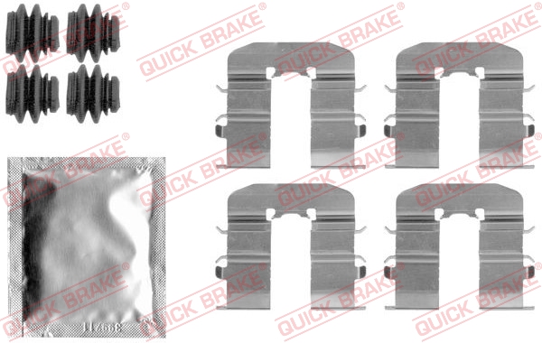 QUICK BRAKE 109-1814 Kit accessori, Pastiglia freno-Kit accessori, Pastiglia freno-Ricambi Euro