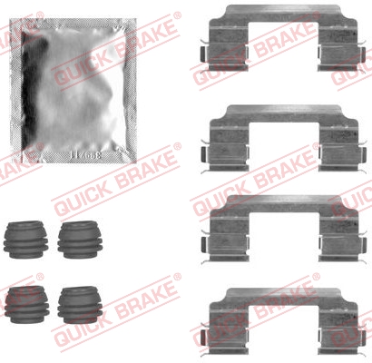 QUICK BRAKE 109-1817 Kit accessori, Pastiglia freno-Kit accessori, Pastiglia freno-Ricambi Euro