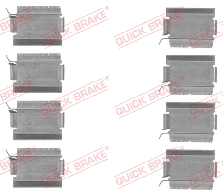 QUICK BRAKE 109-1820 Kit accessori, Pastiglia freno