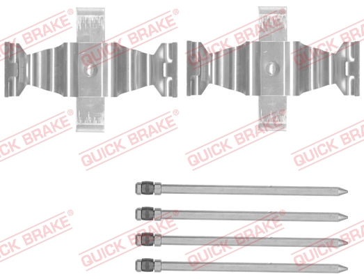 QUICK BRAKE 109-1829 Kit accessori, Pastiglia freno