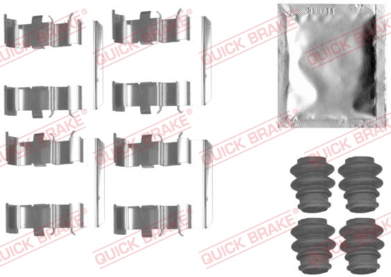 QUICK BRAKE 109-1831 Kit accessori, Pastiglia freno-Kit accessori, Pastiglia freno-Ricambi Euro