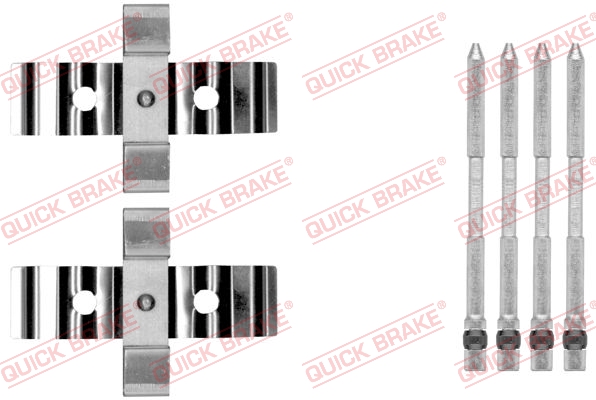 QUICK BRAKE 109-1848 Kit accessori, Pastiglia freno