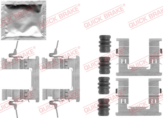 QUICK BRAKE 109-1853 Kit accessori, Pastiglia freno-Kit accessori, Pastiglia freno-Ricambi Euro