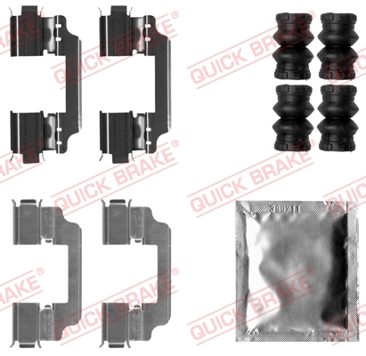 QUICK BRAKE 109-1861 Kit accessori, Pastiglia freno-Kit accessori, Pastiglia freno-Ricambi Euro