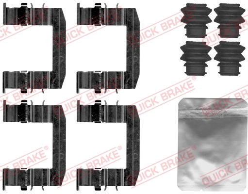 QUICK BRAKE 109-1872 Kit accessori, Pastiglia freno-Kit accessori, Pastiglia freno-Ricambi Euro