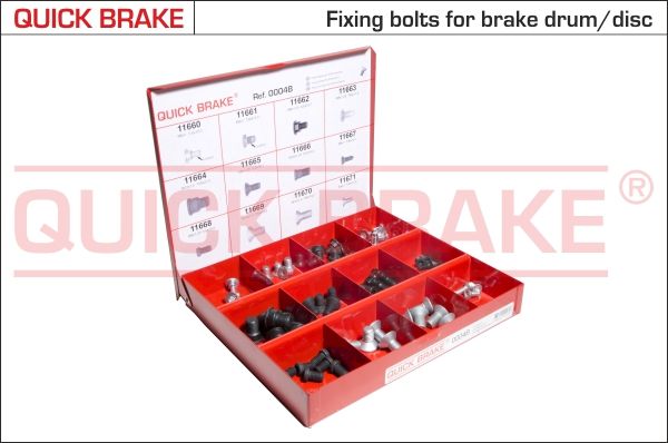 QUICK BRAKE 171-0004B Sortiment, skrutky