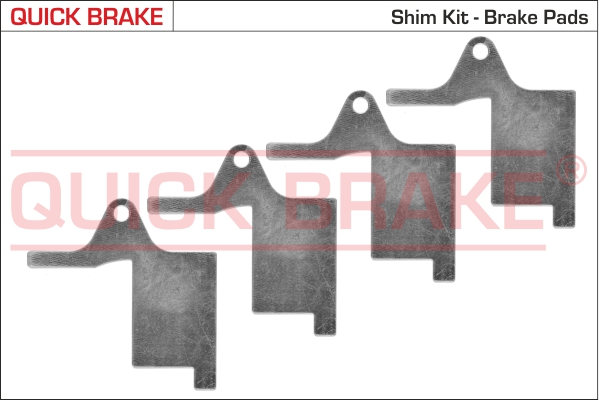 QUICK BRAKE 2896K Sfoglia anticigolío, Pastiglia freno, (Piastra posteriore)-Sfoglia anticigolío, Pastiglia freno, (Piastra posteriore)-Ricambi Euro