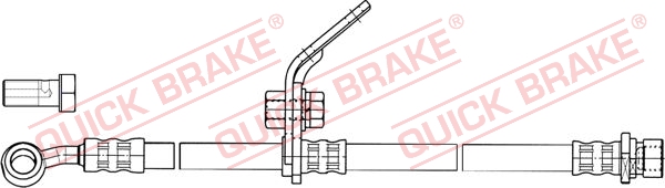 QUICK BRAKE 50.845X Flessibile del freno-Flessibile del freno-Ricambi Euro