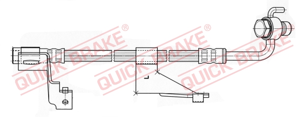 QUICK BRAKE 58.914X Flessibile del freno-Flessibile del freno-Ricambi Euro